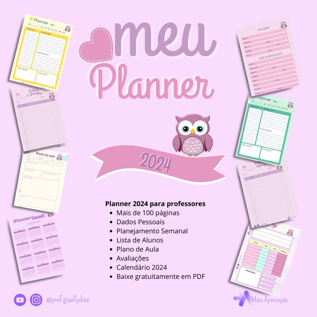 Planner Gratuito Mais Aprovação